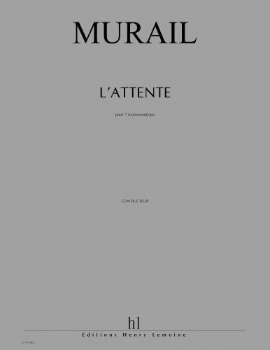 couverture L'Attente Editions Henry Lemoine