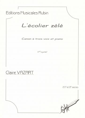 couverture L'colier zl - Canon  trois voix et piano Martin Musique