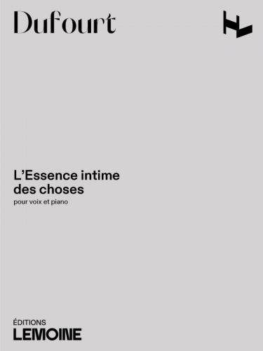 couverture L'Essence intime des choses Editions Henry Lemoine