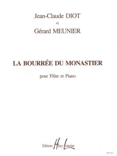 couverture La Bourre du Monastier Editions Henry Lemoine