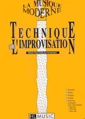 couverture La musique moderne Vol.2 - Technique de l'improvisation Editions Henry Lemoine