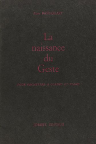 couverture La naissance du geste Jobert