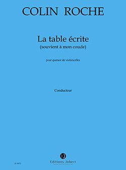 couverture La Table crite (souvient  mon coude) Jobert