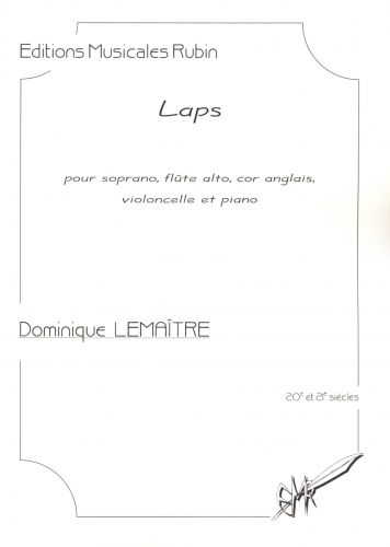 couverture Laps pour soprano, flte alto, cor anglais, violoncelle et piano Martin Musique