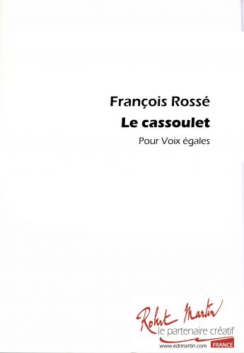 couverture LE CASSOULET Editions Robert Martin