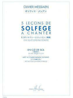 couverture Leons de solfge  chanter (5) Editions Henry Lemoine