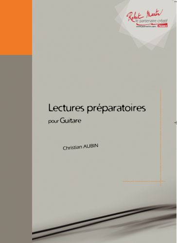 couverture Lectures Preparatoires Editions Robert Martin