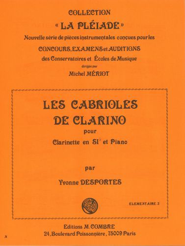 couverture Les cabrioles de Clarino Combre