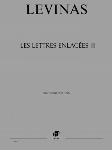 couverture Les Lettres enlaces III Editions Henry Lemoine