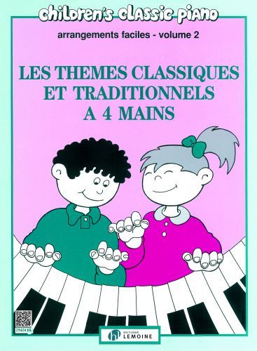 couverture Les thmes classiques et traditionnels  4 mains Vol.2 Editions Henry Lemoine