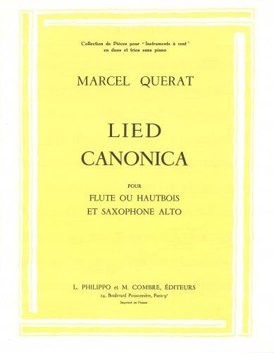 couverture Lied - Canonica Combre