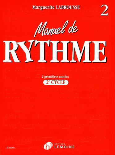 couverture Manuel de rythme Vol.2 Editions Henry Lemoine