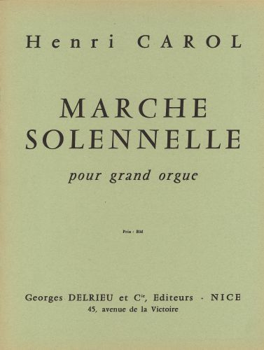 couverture Marche solennelle Delrieu