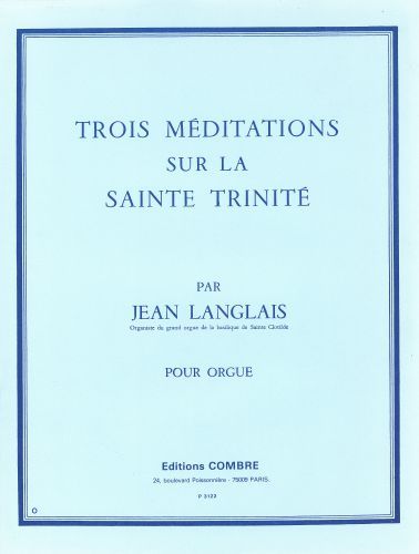 couverture Mditations sur la Sainte Trinit (3) Combre