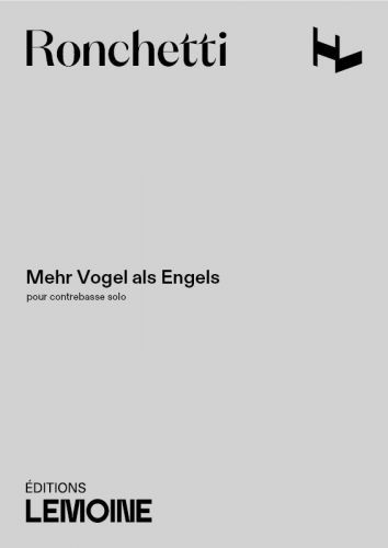 couverture Mehr Vogel als Engels Editions Henry Lemoine