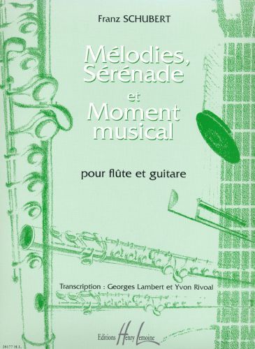 couverture Mlodies, Srnade et Moment musical Editions Henry Lemoine