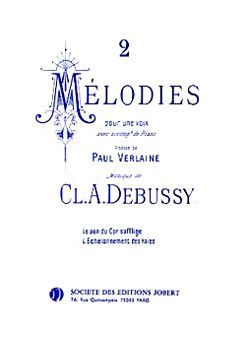 couverture Mlodies sur des pomes de Verlaine (2) Jobert