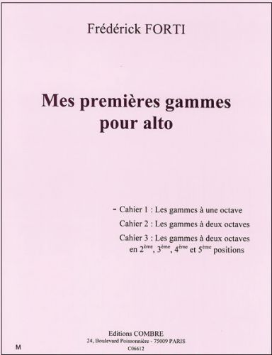 couverture Mes premires gammes Vol.1 : gammes  1 octave Combre