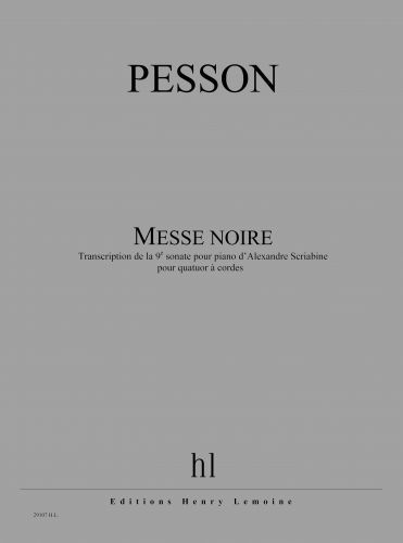 couverture Messe noire (d'aprs la 9me Sonate Scriabine) Editions Henry Lemoine