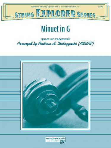 couverture Minuet in G ALFRED