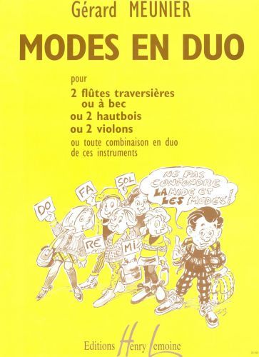 couverture Modes en duo Editions Henry Lemoine