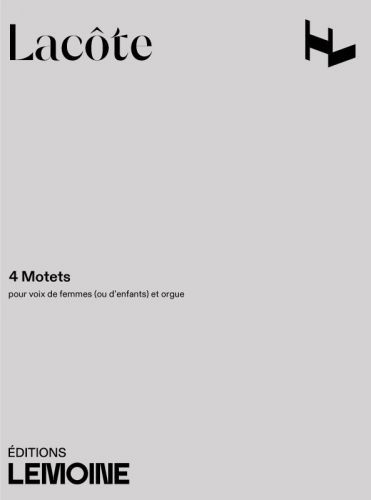 couverture Motets (4) Editions Henry Lemoine