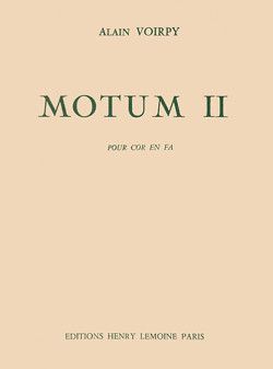 couverture Motum II Editions Henry Lemoine