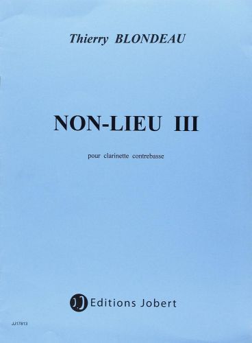 couverture Non-Lieu III Jobert