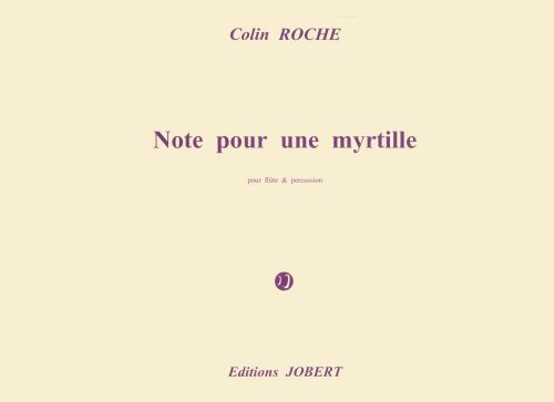 couverture Note pour une myrtille Jobert