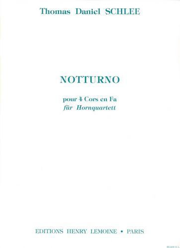 couverture Notturno Op.35 Editions Henry Lemoine