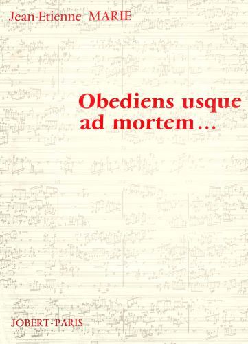 couverture Obediens usque ad mortem Jobert