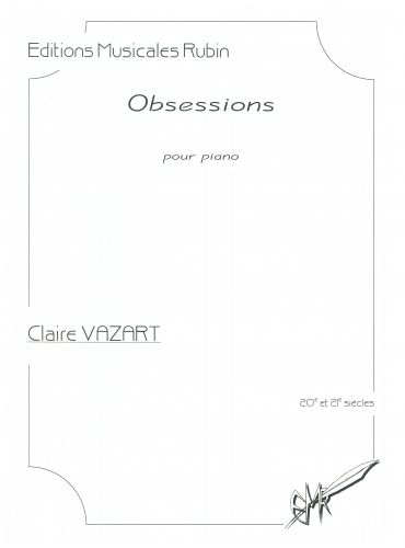 couverture Obsessions pour piano Martin Musique