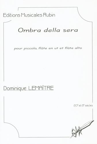 couverture Ombra della sera  trio pour piccolo, flte en ut et flte alto Martin Musique
