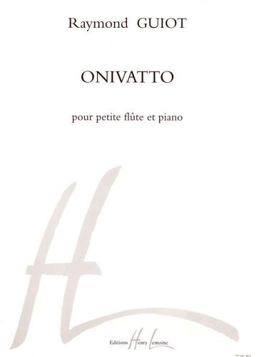 couverture Onivatto Editions Henry Lemoine