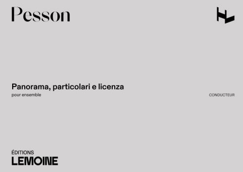 couverture Panorama, particolari e licenza Editions Henry Lemoine