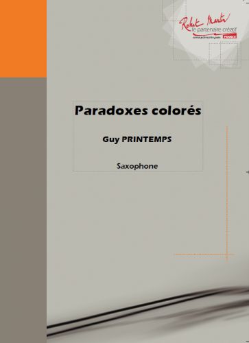 couverture Paradoxes colors Editions Robert Martin