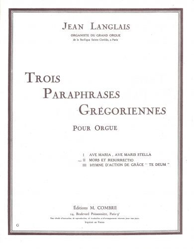 couverture Paraphrase grgorienne n2 : Mors et resurrectio Combre