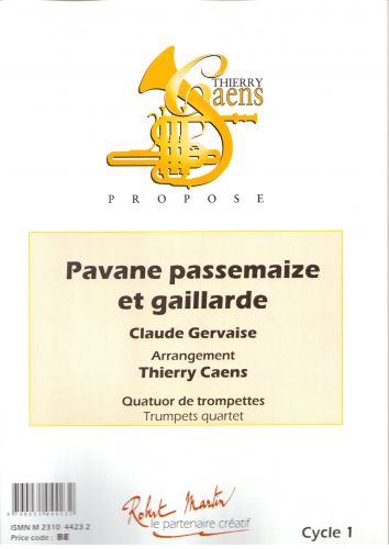couverture Pavane Passemaize et Gaillarde Editions Robert Martin