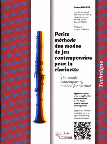 couverture Petite Methode des Modes de Jeu Contemporains Pour la Clarinette Editions Robert Martin