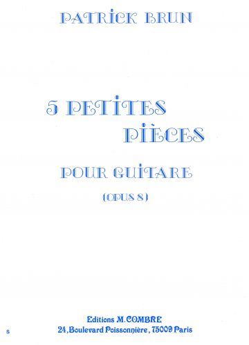 couverture Petites pices (5) Op.8 Combre