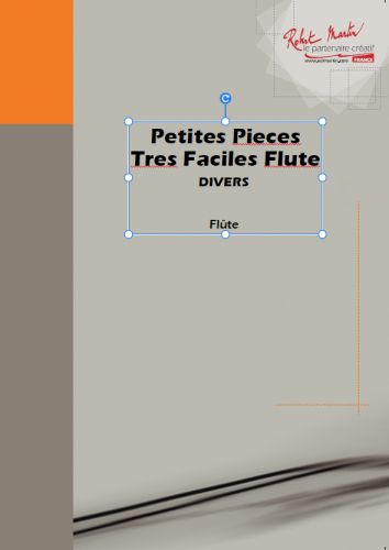 couverture Petites Pieces Tres Faciles Flute Editions Robert Martin