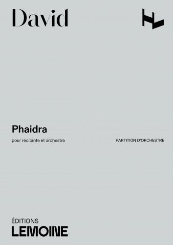 couverture Phaidra Editions Henry Lemoine