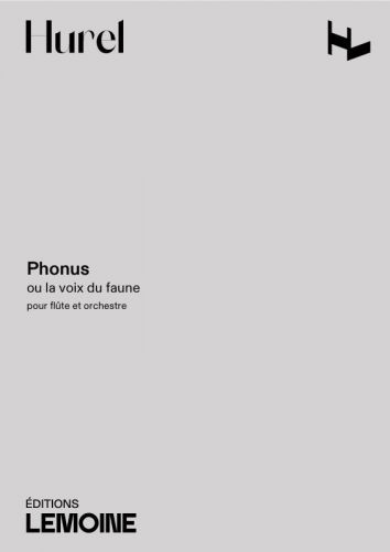 couverture Phonus ou La Voix du Faune Editions Henry Lemoine