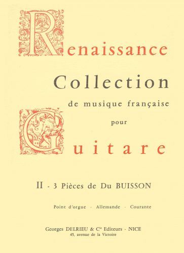 couverture Pices (3) Point d'orgue, Allemande et Courante Delrieu