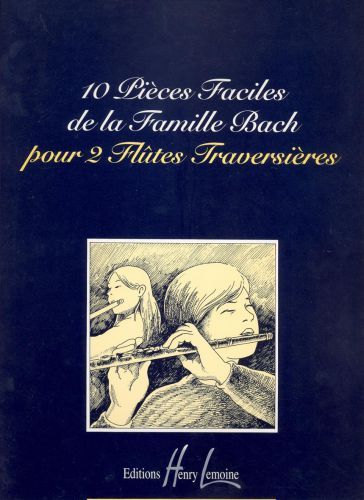 couverture Pices faciles de la famille Bach (10) Editions Henry Lemoine