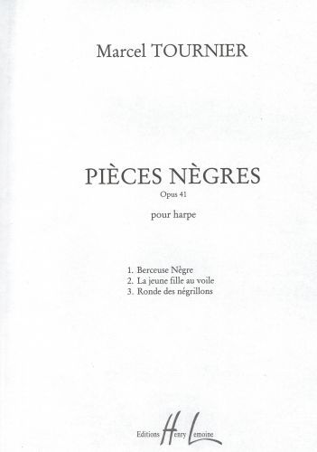 couverture Pices ngres (3) Op.41 Editions Henry Lemoine