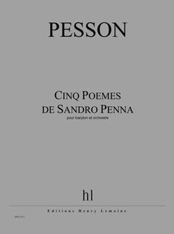 couverture Pomes de Sandro Penna (5) Editions Henry Lemoine