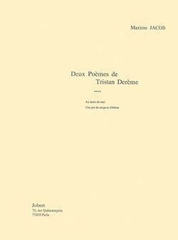 couverture Pomes de Tristan Derme (2) Jobert