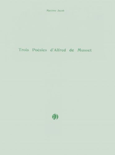 couverture Posies d'Alfred de Musset (3) Jobert