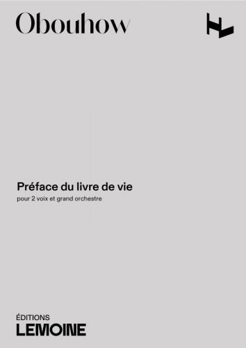 couverture Prface du Livre de Vie Editions Henry Lemoine